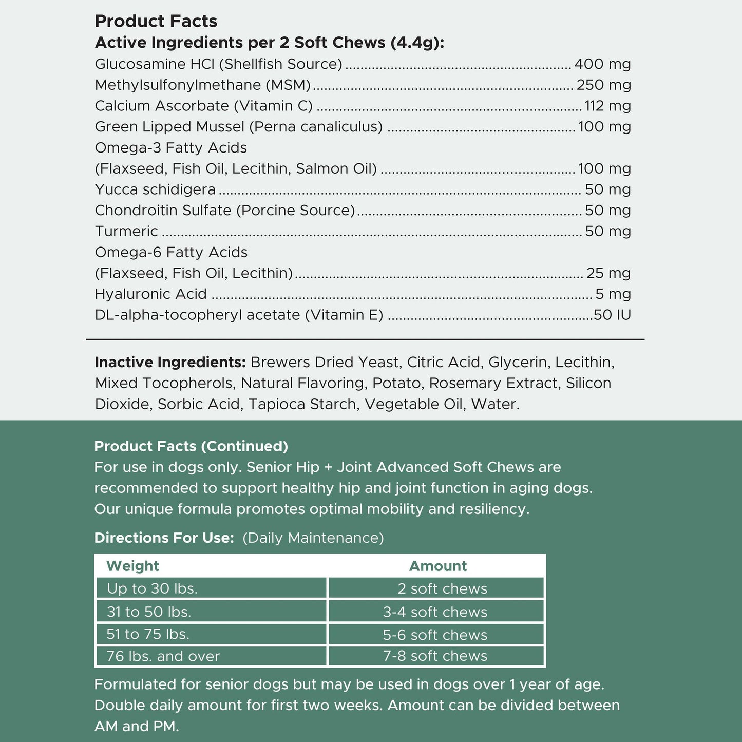 Senior Advanced Hip and Joint Soft Chews - Upgraded Formula