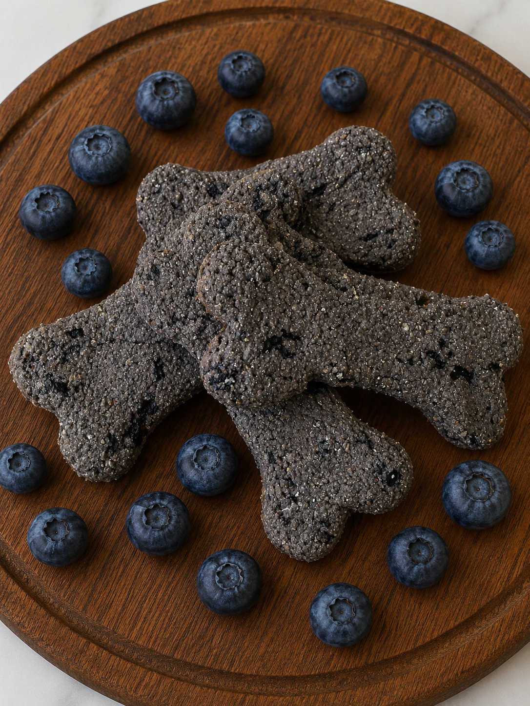 Blueberry Barkies Dog Treats - All Natural - Crunchy