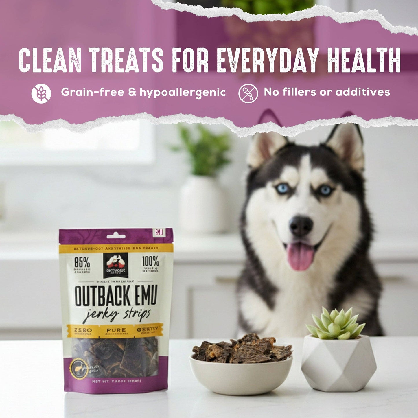 Emu Jerky Strips – Single Ingredient, 7 oz