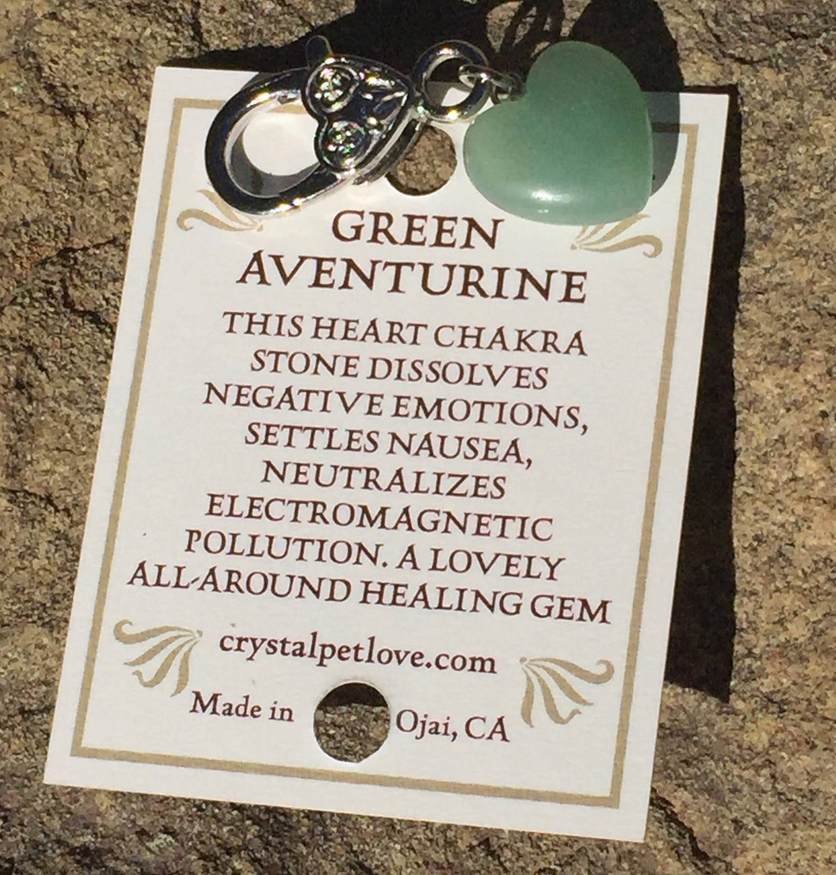 Green Aventurine Pet Pendant