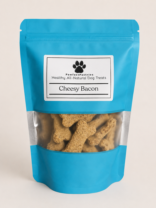 Cheesy Bacon Dog Treats - All Natural - Crunchy