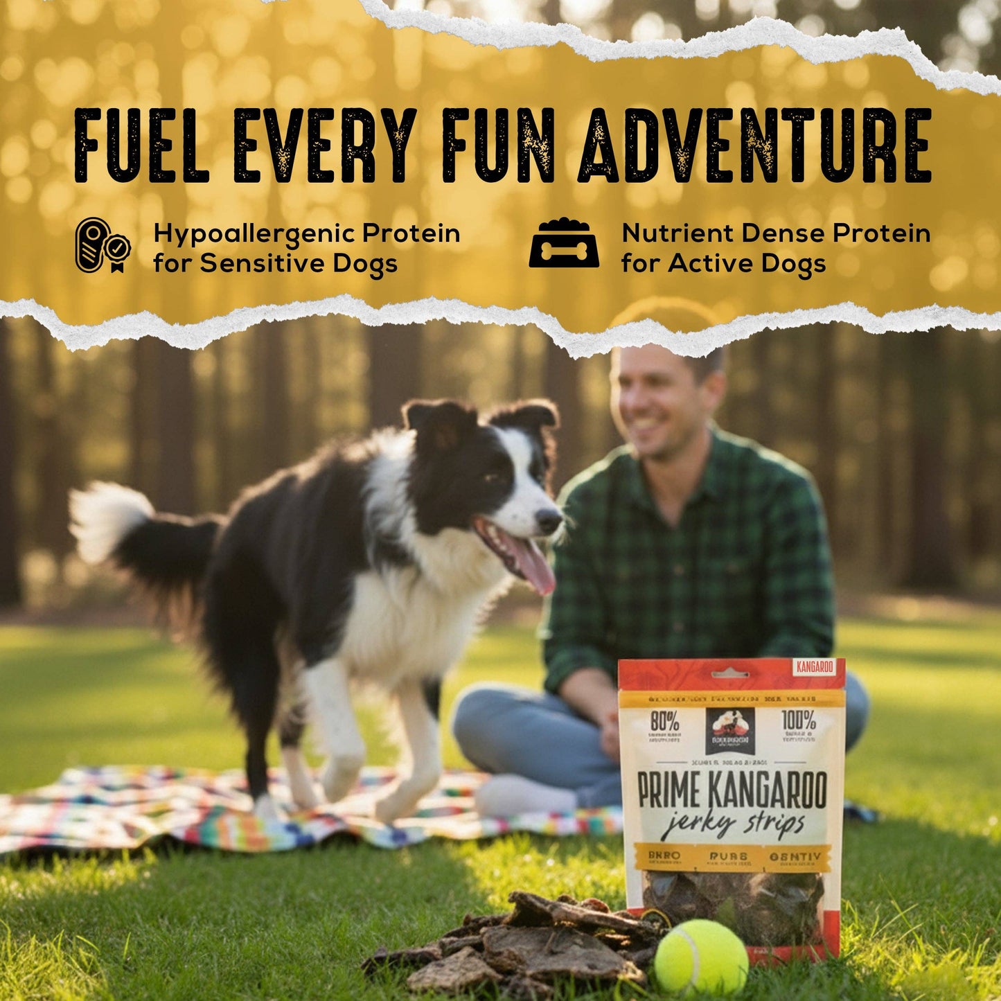 Kangaroo Jerky Strips – Single Ingredient, 7 oz