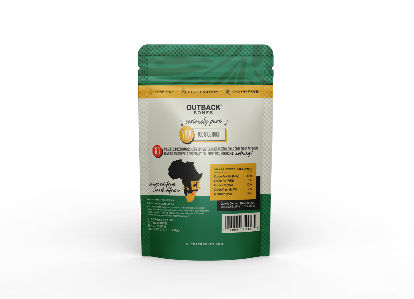 Ostrich Jerky Strips – Novel Protein, 3.5 oz